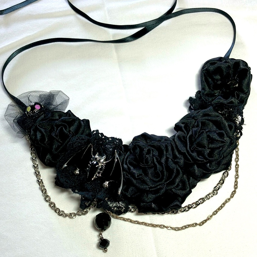 Handmade Halloween Steampunk Gothic Necklace